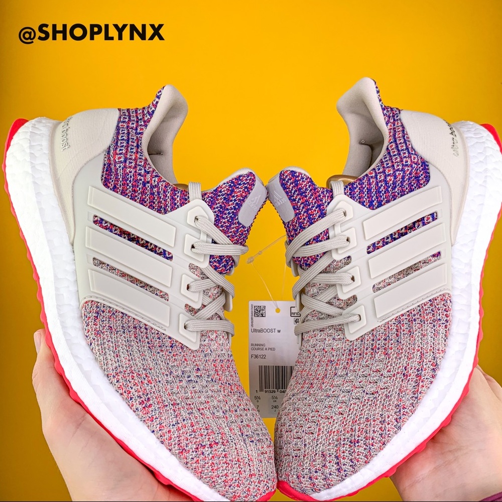 Adidas Ultraboost 4.0 Beige Shock Red - Picture 6 of 8